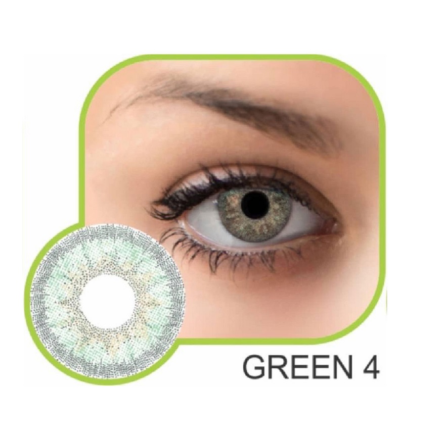 لنز سبز تیره دور مشکی گلامور Green 04